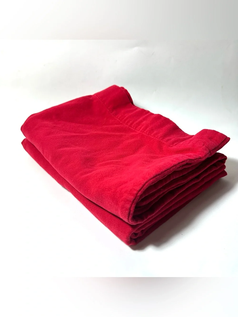 Vintage LL Bean Flannel Pillowcases Set Of 2 Red Germany Czech 71341